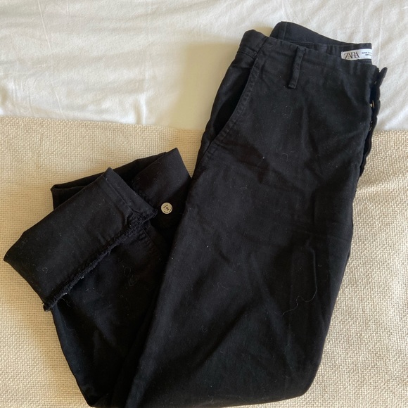 Zara Premium Button Crop Pants, size 6 - Picture 1 of 4